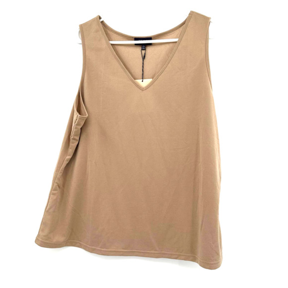 NWT NYDJ size L/XL large x-large sleeveless top‎ shirt tank tan brown